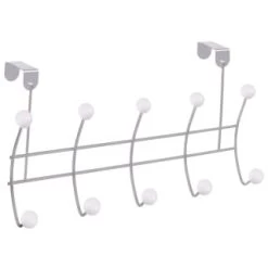 B&M 9 B&M 10 Ball Overdoor Hooks - Silver