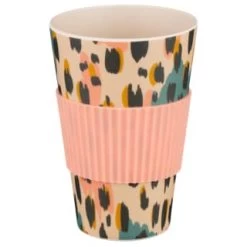 B&M Travel Coffee Cup - Animal Print -B&M 383588 travel mug leopard 3