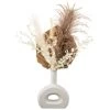 B&M Donut Vase With Dried Flowers -B&M 387548 doughnut vase with dried flowers