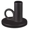 B&M Ceramic Dinner Candle Holder 2 B&M Ceramic Dinner Candle Holder -B&M 387555 dinner candle holder black