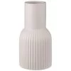 B&M Cream Ribbed Vase 1 B&M Cream Ribbed Vase -B&M 387561 cream ribbed vase