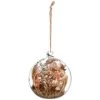 B&M Dried Flowers In Sphere -B&M 387574 dried flowers in glass sphere