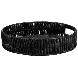 B&M Black Woven Tray 3 B&M Black Woven Tray