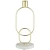 B&M Marble & Gold Candle Holder