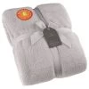 B&M Cosy At Home Silver Teddy Throw 2 B&M Cosy At Home Silver Teddy Throw -B&M 388657 teddy throw silver