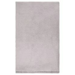 B&M Cosy At Home Silver Teddy Throw -B&M 388657 teddy throw silver 2