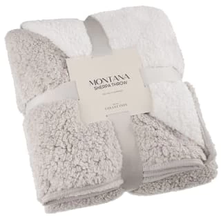 B&M Montana Two Tone Sherpa Throw - Natural 3 B&M Montana Two Tone Sherpa Throw - Natural