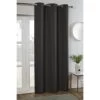 B&M Kent Woven Eyelet Blackout Panel 54 X 86" - Charcoal -B&M 388869 kent blackout woven panel charcoal
