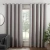 B&M Colorado Hopsack Fully Lined Silver Eyelet Curtains 66 X 72" -B&M 388889 388890 388891 388892 388894 colorado eyelet curtain silver 1