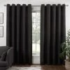 B&M Colorado Hopsack Fully Lined Black Eyelet Curtains 66 X 72" -B&M 388900 388901 388902 388903 388904 colorado eyelet curtain black