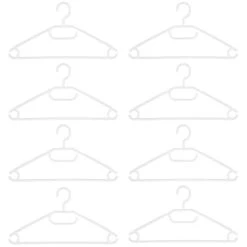 B&M Swivel Hook Hangers 8pk - White -B&M 389279 home organisation 8pk swivel hook hangers white 2