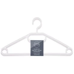 B&M Swivel Hook Hangers 8pk - White