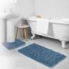 B&M Noodle Bath Mat Set - Blue 2 B&M Noodle Bath Mat Set - Blue -B&M 389587 beldray noodle bath mat set blue 3