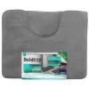 B&M Bath Mat Set - Grey -B&M 389606 beldray 2pc bath mat set grey