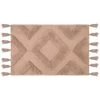 B&M Diamond Flatweave Bath Mat - Mink