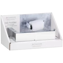 B&M Chrome Fitted Toilet Roll Holder -B&M 389952 chrome fitted roll holder 5