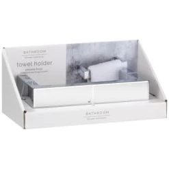 B&M Chrome Fitted Towel Ring -B&M 389953 chrome fitted towel holder 5