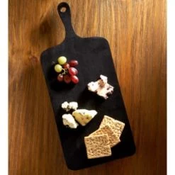 B&M Urban Paradise Black Pine Wood Serve Board -B&M 390146 black pine wood serve board with serving handle 5