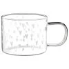 B&M Printed Glass Mug - Hearts -B&M 390185 printed glass mug heart