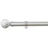 B&M Shiny Nickle Gem Curtain Pole 70 - 120cm -B&M 390203 390206 shiny nickle gem curtain pole