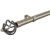 B&M Antique Brass Mace Curtain Pole 70 - 120cm -B&M 390233 390234 antique brass mace cage pole 3 1