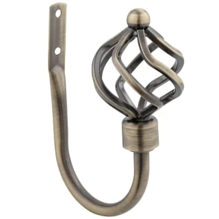 B&M Antique Brass Mace Curtain Hold Backs 2pk 4 B&M Antique Brass Mace Curtain Hold Backs 2pk - Image 2