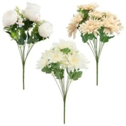B&M Large Flower Bunch - Cream -B&M 390731 large bunch group