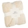B&M Alba Waffle Sherpa Throw -B&M 390765 alba waffle sherpa throw