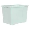 B&M Storage Box With Lid 80L - Sage -B&M 391384 sage 80l storage box and lid 3