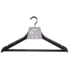 B&M Matt Black Wooden Hangers 4pk -B&M 392148 4pk matte black wooden hangers