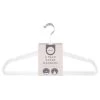 B&M Adult Clear Plastic Hanger 6pk -B&M 392151 6pk clear plastic hangers