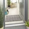 B&M Buddy Chevron Mono Doormat -B&M 392186 buddy chevron mat mono