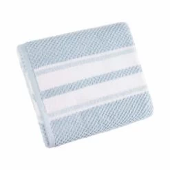 B&M Newbury Stripe Bath Towel - Blue