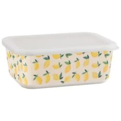 B&M Rectangular Tubs 2pk - Lemons -B&M 392929 2pk reuse and repurpose rectangle tubs lemon 5