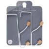 B&M Wood Double Over The Door Hooks 2pk -B&M 393905 2pk wood double over the door hooks