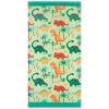 B&M Children's Beach Towel - Green Dinosaur