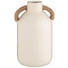 B&M Ceramic Vase With Wicker Handles -B&M 394330 ceramic vase with wicker handles