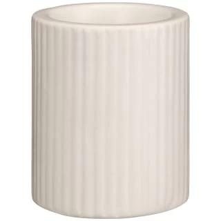 B&M Ribbed Tealight Holder - Cream 3 B&M Ribbed Tealight Holder - Cream