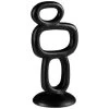 B&M 3 Tier Abstract Sculpture -B&M 394347 abstract 3 tier black ornament