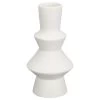 B&M Small Shaped Vase - White -B&M 394351 shaped vase white