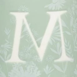 B&M Floral Alphabet Mug (Assorted) -B&M 394397 floral alphabet mug green m 2