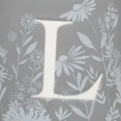 B&M Floral Alphabet Mug (Assorted) -B&M 394397 floral alphabet mug grey l 2