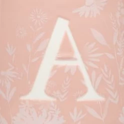 B&M Floral Alphabet Mug (Assorted) -B&M 394397 floral alphabet mug pink a 2