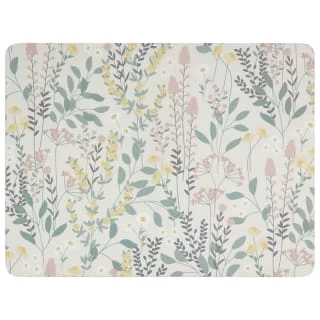 B&M Floral Placemat & Coaster Set 8pc 4 B&M Floral Placemat & Coaster Set 8pc - Image 2