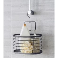 B&M Hanging Bathroom Caddy - Grey -B&M 394578 hanging caddy grey