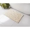 B&M Natural Off White Spots Bathmat -B&M 394592 natural off white spots bathmat