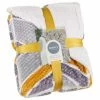 B&M Simply Geo Waffle Throw - Ochre -B&M 394916 simply geo waffle throw ochre