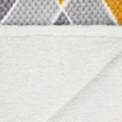 B&M Simply Geo Waffle Throw - Ochre -B&M 394916 simply geo waffle throw ochre 4