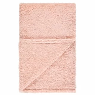 B&M Simply Two Tone Teddy Throw - Blush 4 B&M Simply Two Tone Teddy Throw - Blush - Image 2