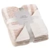 B&M Check Sherpa Throw - Natural -B&M 394999 check sherpa throw natural